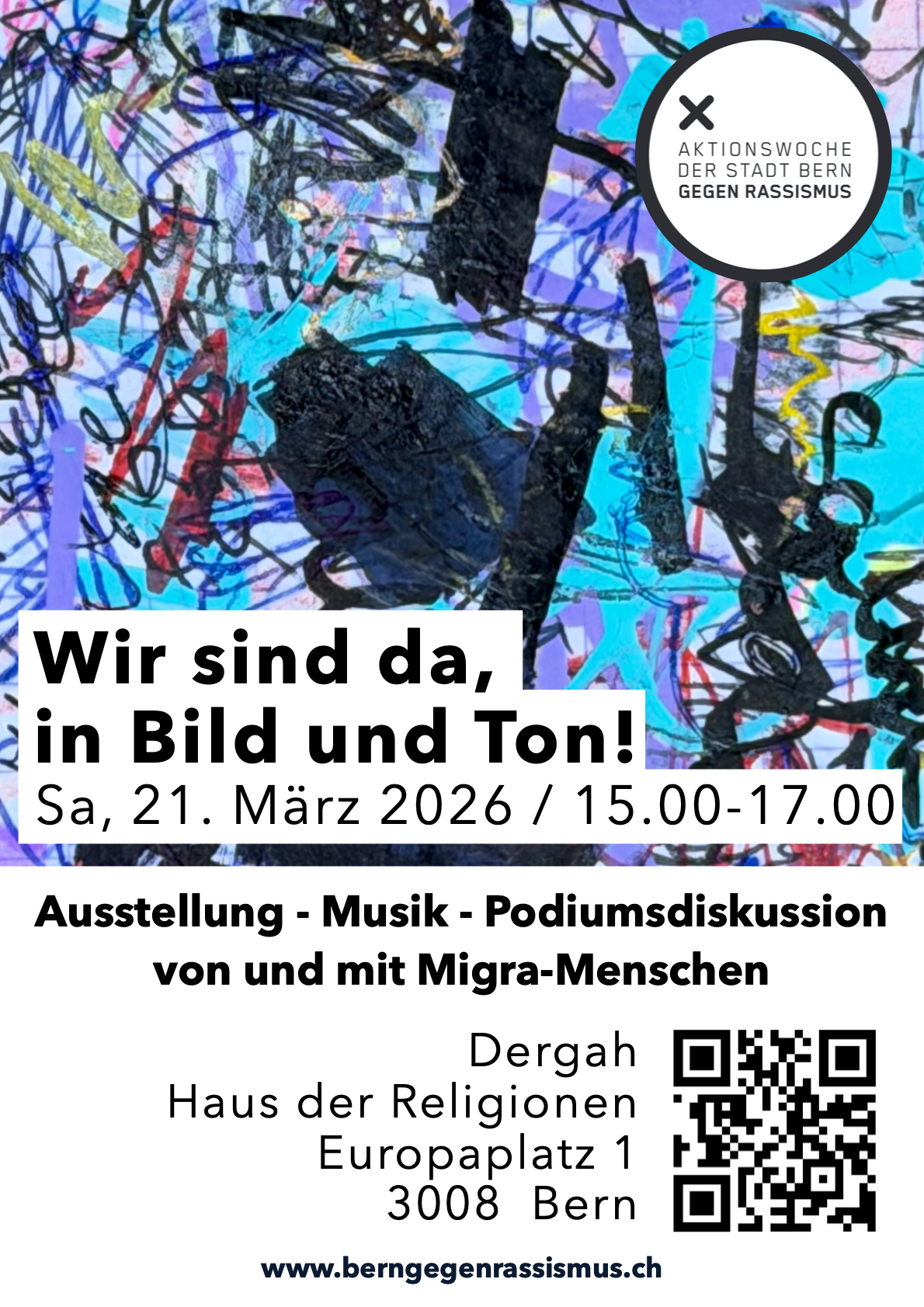 Wir sind da, in Bild und Ton! – Aktionswoche der Stadt Bern gegen Rassismus 2026